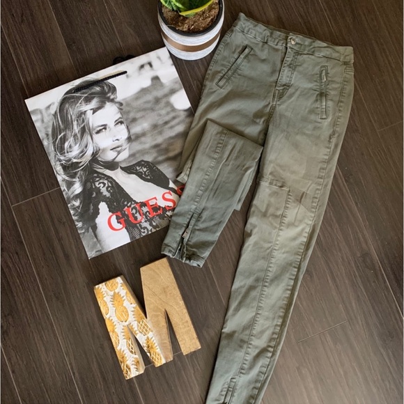 Guess Olive Green Jeans - Picture 1 of 7